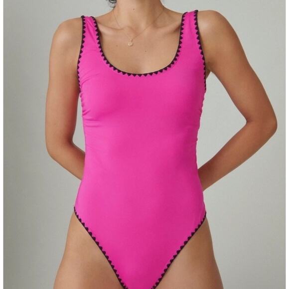 Lucky Brand Spring Romantic Shell Stitch One-Piece EB1823 Womens Size S NWT - Picture 1 of 16